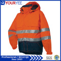 Acessível jaqueta de chuva Hi Vis com 3m fita reflexiva (YFS114)